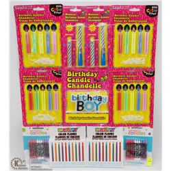 BUNDLE OF ASSORTED BIRTHDAY CANDLES