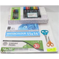 PRO ART PACK - CANVAS PANELS, DALER 9016.