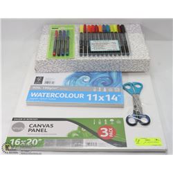 PRO ART PACK - CANVAS PANELS, DALER 9016.