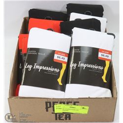 FLAT OF 10 NEW PAIR LEG IMPRESSIONS