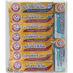 BAG OF ARM & HAMMER TOOTHPASTE