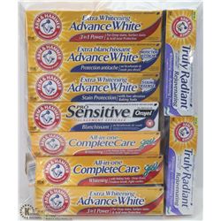 BAG OF ARM & HAMMER TOOTHPASTE