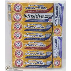 BAG OF ARM & HAMMER TOOTHPASTE