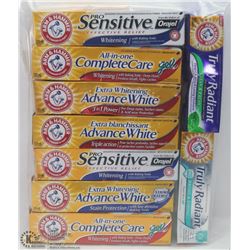BAG OF ARM & HAMMER TOOTHPASTE