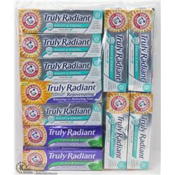 BAG OF ASSORTED TOOTHPASTE