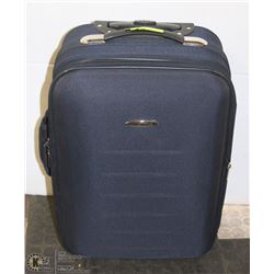 SOFT SHELL WHEELIE SUITCASE, NAVY BLUE