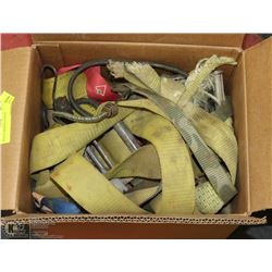BOX OF ASSORTED STRAPS