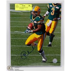 EDMONTON ESKIMOS HUGH CHARLES  SIGNED