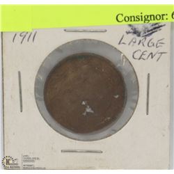 50) 1911 CANADIAN LARGE CENT COIN