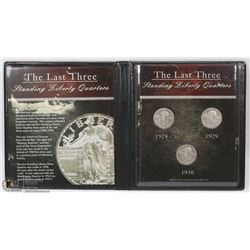 SET OF 3 SILVER STANDING LIBERTY QUARTERS 28, 29,