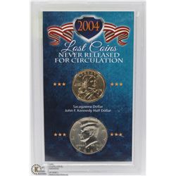 2004 USA 2PC SET DOLLAR, 50 CENTS