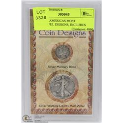 2PC SET AMERICAS MOST BEAUTIFUL DESIGNS, INCLUDES