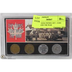 4PC CANADA NICKEL SET - COIN THAT WON THE WAR