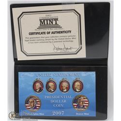 SET OF 2 COLORIZED USA DOLLAR COINS