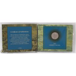 1912 LIBERTY NICKEL YEAR OF THE TITANIC