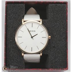NEW KEZZIE LADIES WATCH WITH HEATHER WHIT STRAP