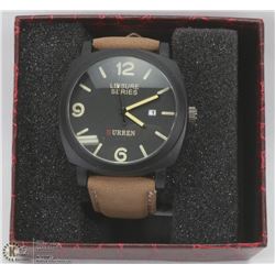 NEW CURREN MEN'S CALENDER DATE WATCH GENUINE