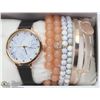 Image 1 : NEW WOMENS WATCH AND BRACELET SET