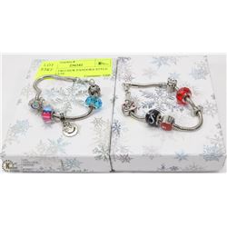 LOT OF TWO NEW PANDORA STYLE BRACELETS
