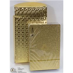 24 K GOLD FLECKED PLAYING CARDS