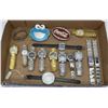 Image 1 : LARGE FLAT OF ASSORTED WATCHES AND BELT BUCKLES