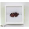 Image 1 : 113) 2 GENUINE GARNETS, TRILLION CUT, APPROX 4CTS