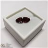 Image 2 : 113) 2 GENUINE GARNETS, TRILLION CUT, APPROX 4CTS