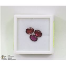 116) GENUINE GARNETS ASSORTED, OVALS, APPROX 4CTS