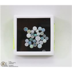 115) GENUINE AUSTRALIAN OPALS, 2.5-5MM ROUND