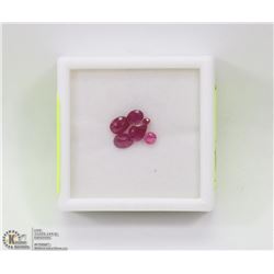 107) NATURAL RUBIES, OVAL, ASSORTED SIZES, APPROX