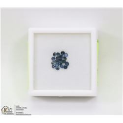 103) GENUINE BLUE SAPPHIRES, DIAMOND CUT, 2-2.5MM