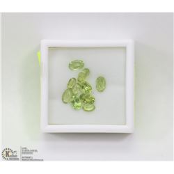 197) GENUINE PERIDOTS, ASSORTED OVALS, APPROX