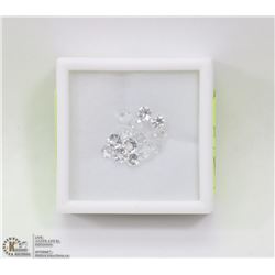 105) GENUINE COLORLESS QUARTZ, 3-4MM ROUNDS,