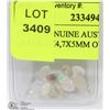 Image 1 : 156) 10 GENUINE AUSTRALIAN OPALS, 6X4,7X5MM OVAL