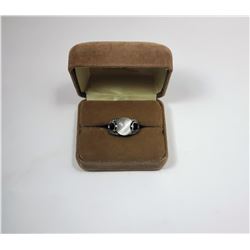 23)  SILVER TONE, AUSTRIAN CRYSTAL AND