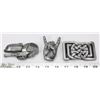 Image 1 : LOT OF THREE NEW BELT BUCKLES