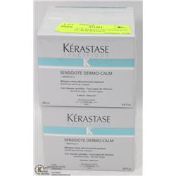 2 BOXES OF KERASTASE SENSIDOTE DERMO CALM MASQUE