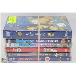 LOT OF 6 ASSORTED TV SERIES DVD'S - FAMILY GUY,