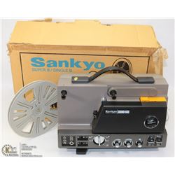SANKYO SUPER 8 PROJECTOR WITH BOX.