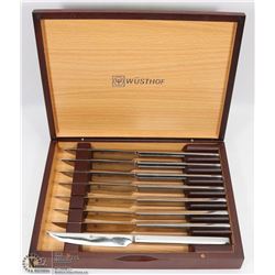 WUSTHOF 8-PC ST. STEEL STEAK KNIFE SET