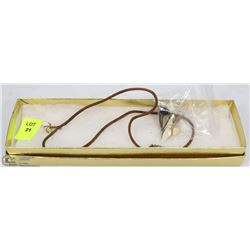 NECKLACE W/SHARK TOOTH & 4 ADDITIONAL