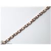 Image 1 : 4) STERLING SILVER GOLD PLATED MORGANITE BRACELET