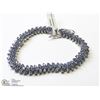 Image 3 : 44) STERLING SILVER TANZANITE BRACELET