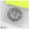 Image 1 : .999 SILVER ONE TROY OUNCE MAPLE LEAF COIN