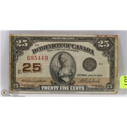 1923 CANADIAN SHINPLASTER