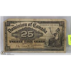 1900 CANADIAN SHINPLASTER