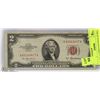 Image 1 : US 1953 A SERIES RED SEAL $2 BILL