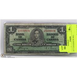 1937 CANADIAN $1 BILL