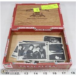 CIGAR BOX FILLED WITH COLLECTIBLE 1964 TOPP'S