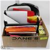 Image 1 : LARGE BOX OF OFFICE/SCHOOL SUPPLIES -